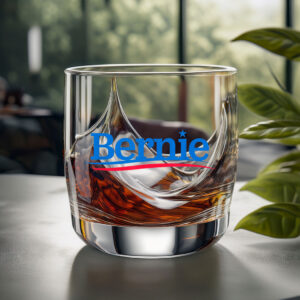 Bernie Sanders 2025 Elections logo Presidential Campaign Glass