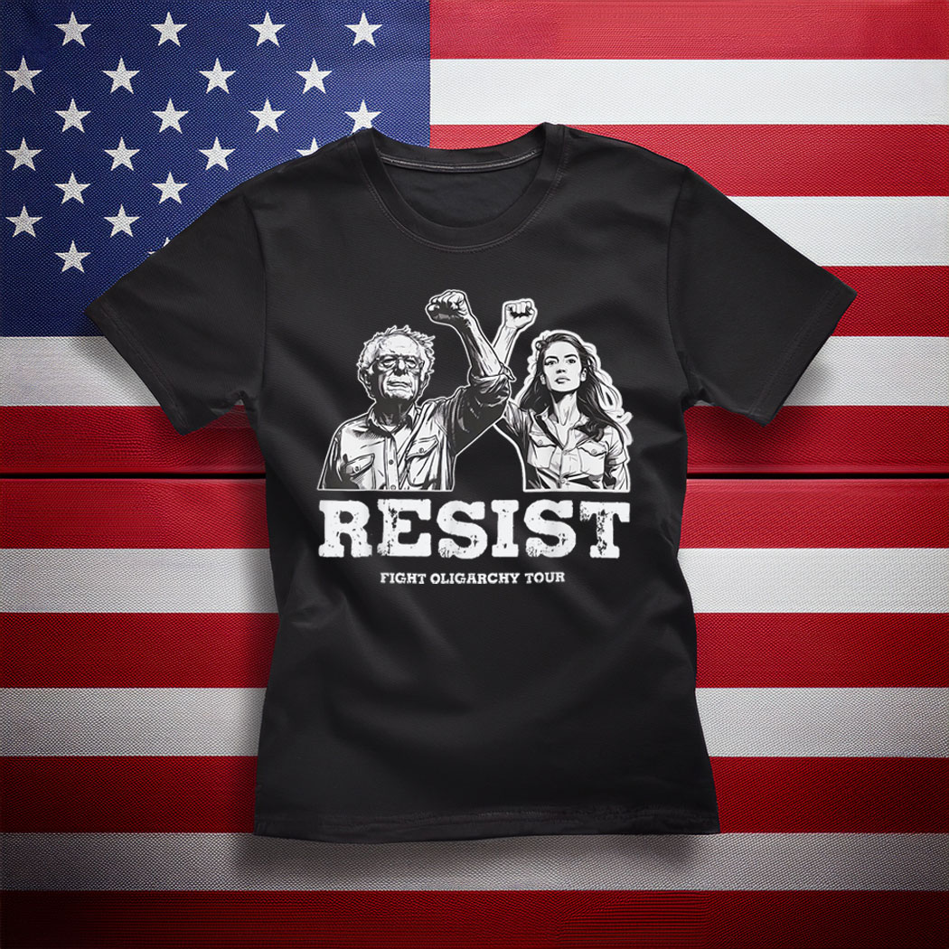 Bernie Sanders AOC Fighting Oligarchy Tour T-Shirt