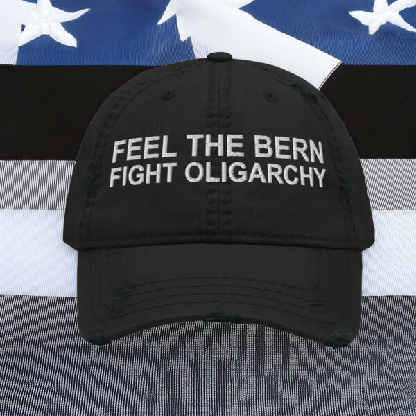 Bernie Sanders Fight Oligarchy Embroidered Hat