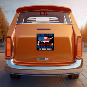 Bernie Sanders & OAC , Fighting Oligarchy Sticker