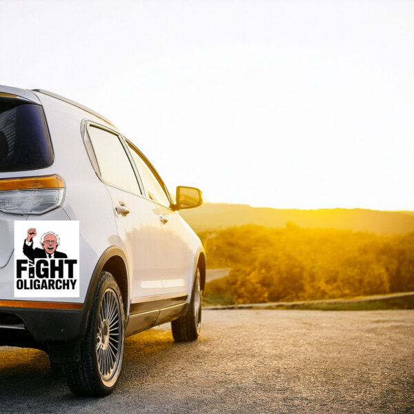 Fight Oligarchy, Protest & Resist with Bernie Sanders & AOC Car Magnets