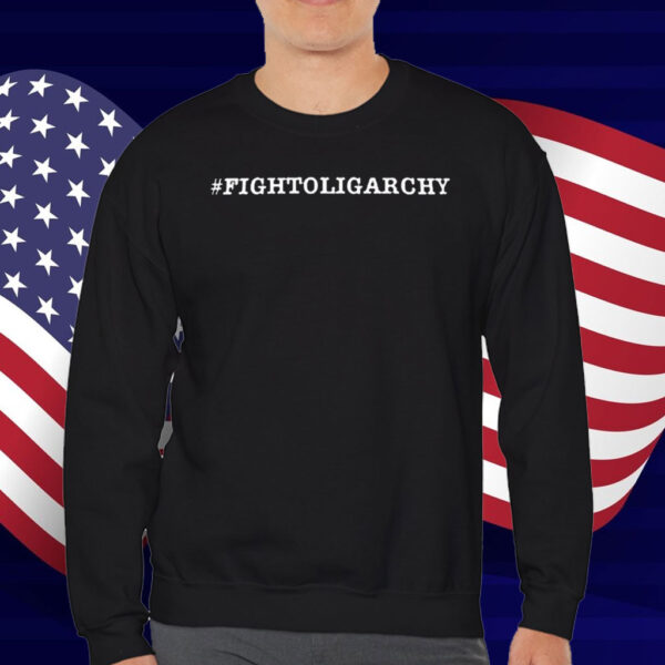 Fight Oligarchy Unisex Black T-Shirts