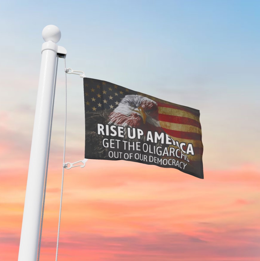 Anti Elon Musk - Patriotic Protest Flag