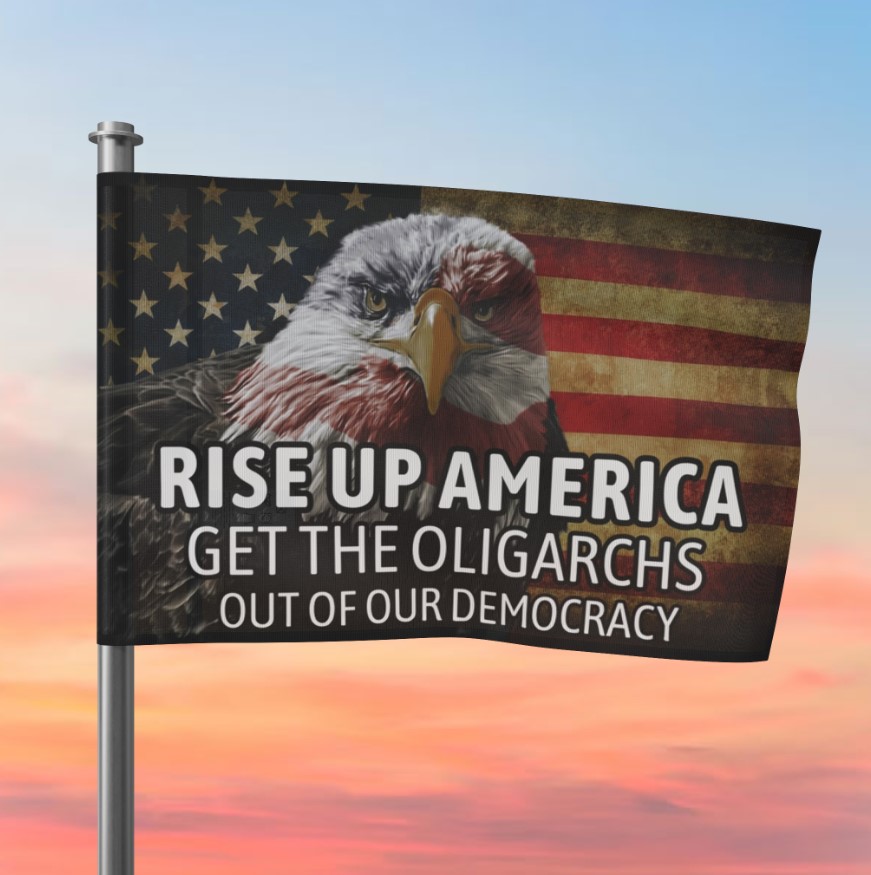 Anti Elon Musk - Patriotic Protest Flag