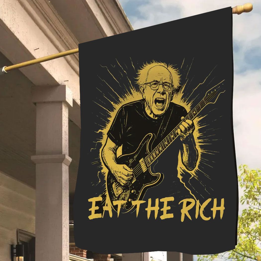 Bernie Sanders Fight Oligarchy Tour Eat The Rich Flag