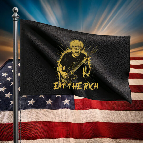 Bernie Sanders Fight Oligarchy Tour Eat The Rich Flag