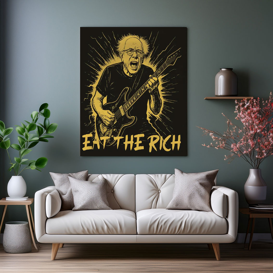 Bernie Sanders Fight Oligarchy Tour Eat The Rich Poster