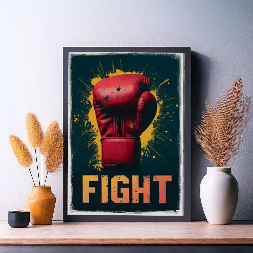 Boxing Glove Fight PRINTABLE Image Poster