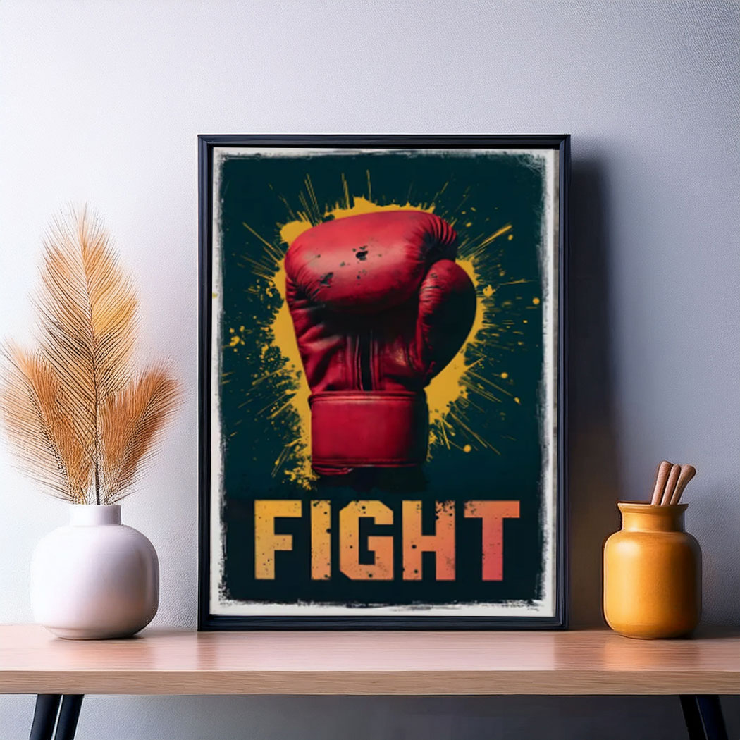 Boxing Glove Fight PRINTABLE Image Poster