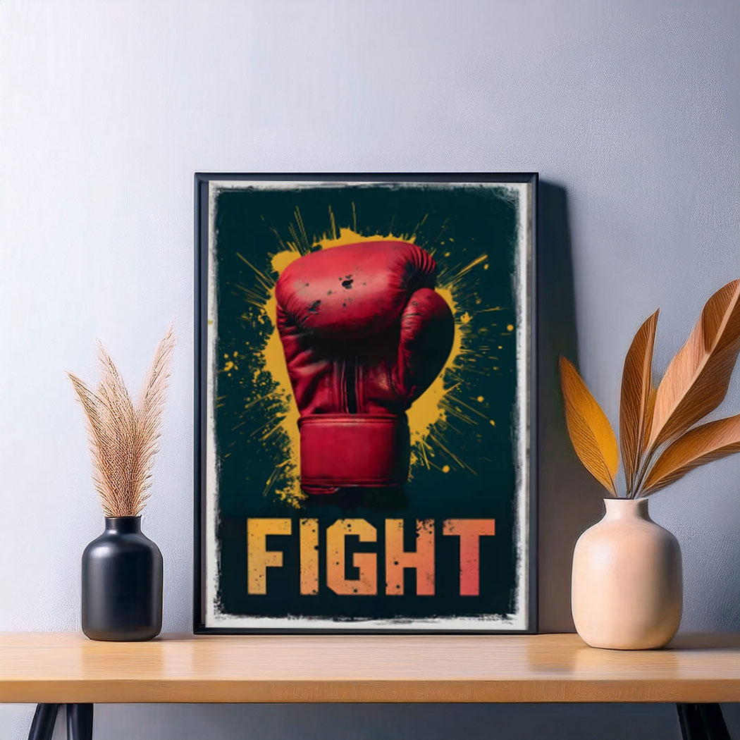 Boxing Glove Fight PRINTABLE Image Poster