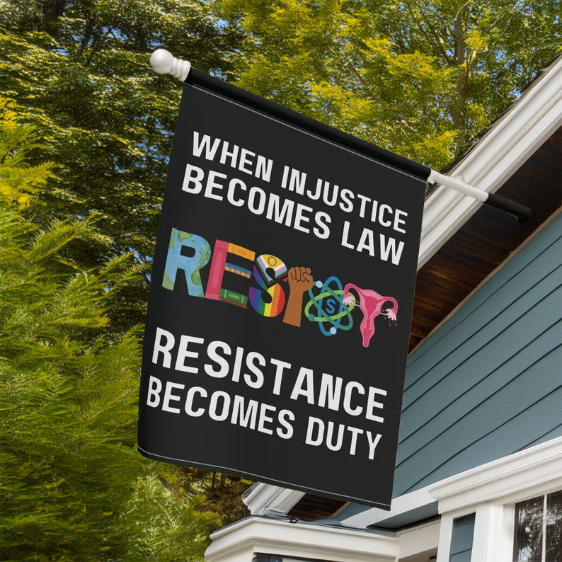 Resist Anti Trump Garden Flag