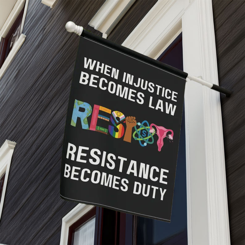 Resist Anti Trump Garden Flag
