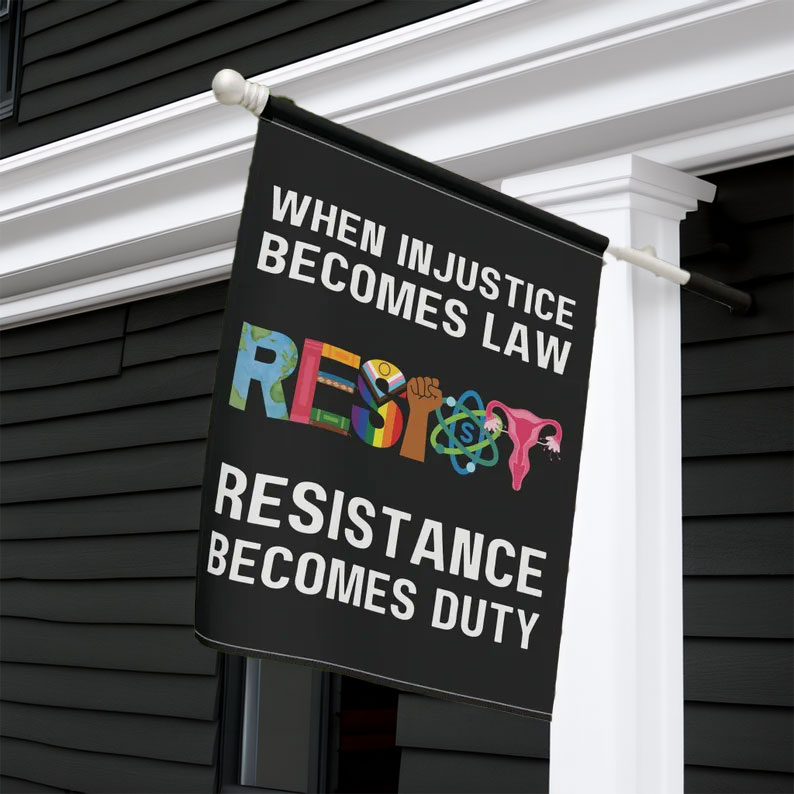 Resist Anti Trump Garden Flag