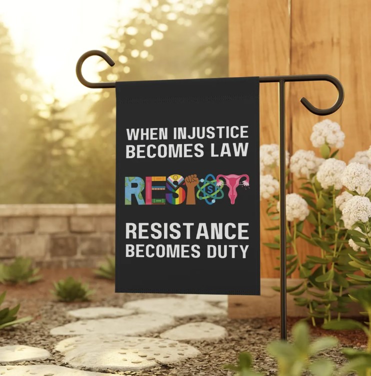 Resist Anti Trump Garden Flag