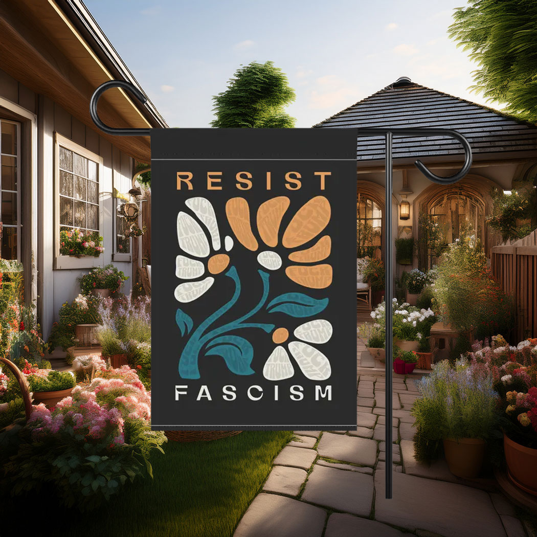 Subtle Fuck Trump Flag, Resist Fascism Sign
